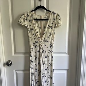 White & Blue Reformation Dress (small)